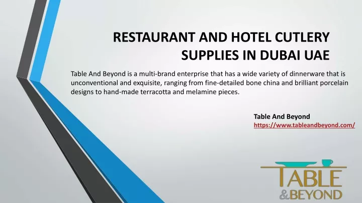 restaurant and hotel cutlery supplies in dubai uae