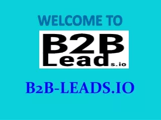 Buy Verified Real Estate Agent Email List from B2B-Leads.io