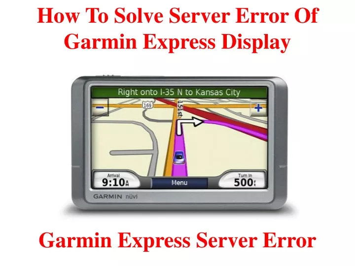 how to solve server error of garmin express