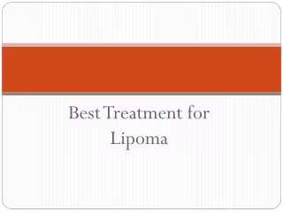 best treatment for lipoma