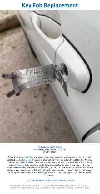key fob replacement