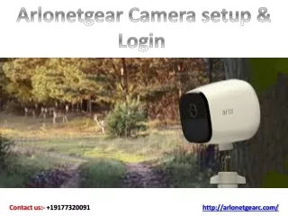 Arlonetgear Camera Setup login-converted