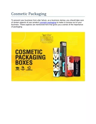 cosmetic packaging