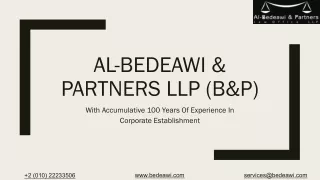 Al-Bedeawi & Partners LLP Service Presentation