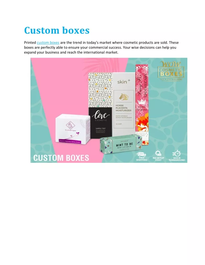 custom boxes