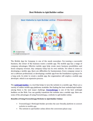 best website to apk builder online