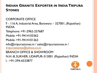 Indian Granite Exporter in India Tripura Stones