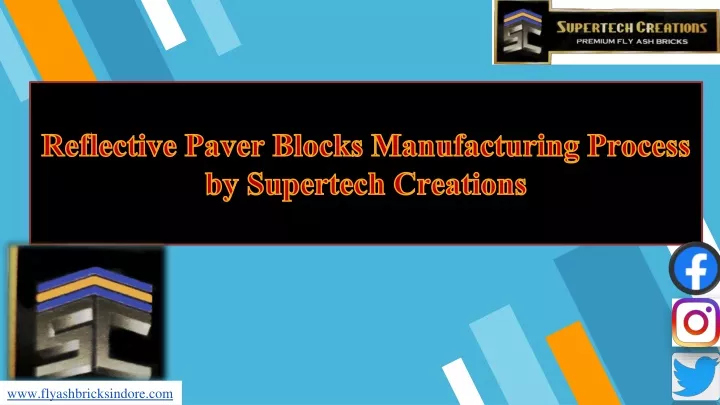 reflective paver blocks manufacturing process