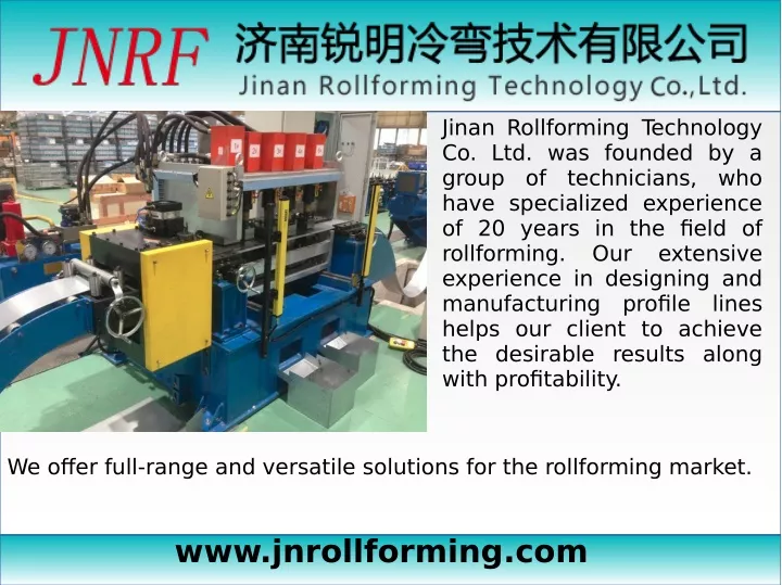 jinan rollforming technology co ltd was founded