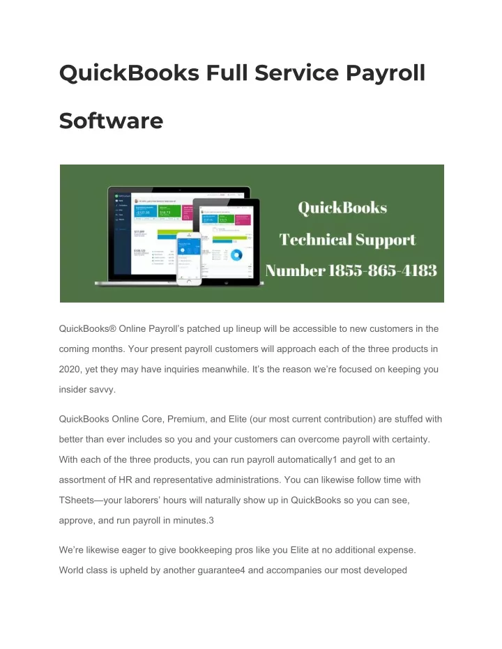 quickbooks full service payroll