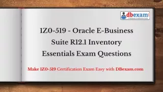 1z0 519 oracle e business