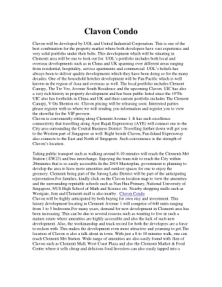 clavon condo