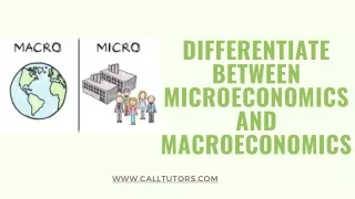 differentiate between microeconomics