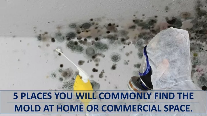5 places you will commonly find the mold at home