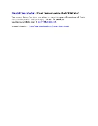 convert foxpro to sql cheap foxpro movement