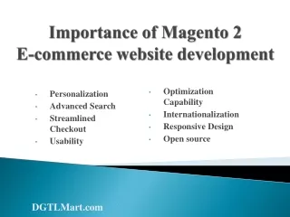 importance of magento 2 e commerce website development
