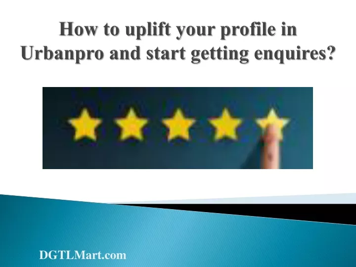 how to uplift your profile in urbanpro and start