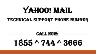 Yahoo Mail Technical Support Phone 1855=744-3666 Number USA