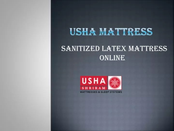 usha mattress