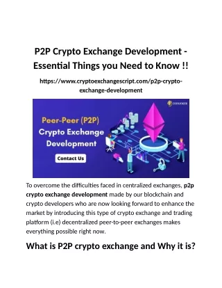 P2P Crypto Exchange Script Development - Coinjoker