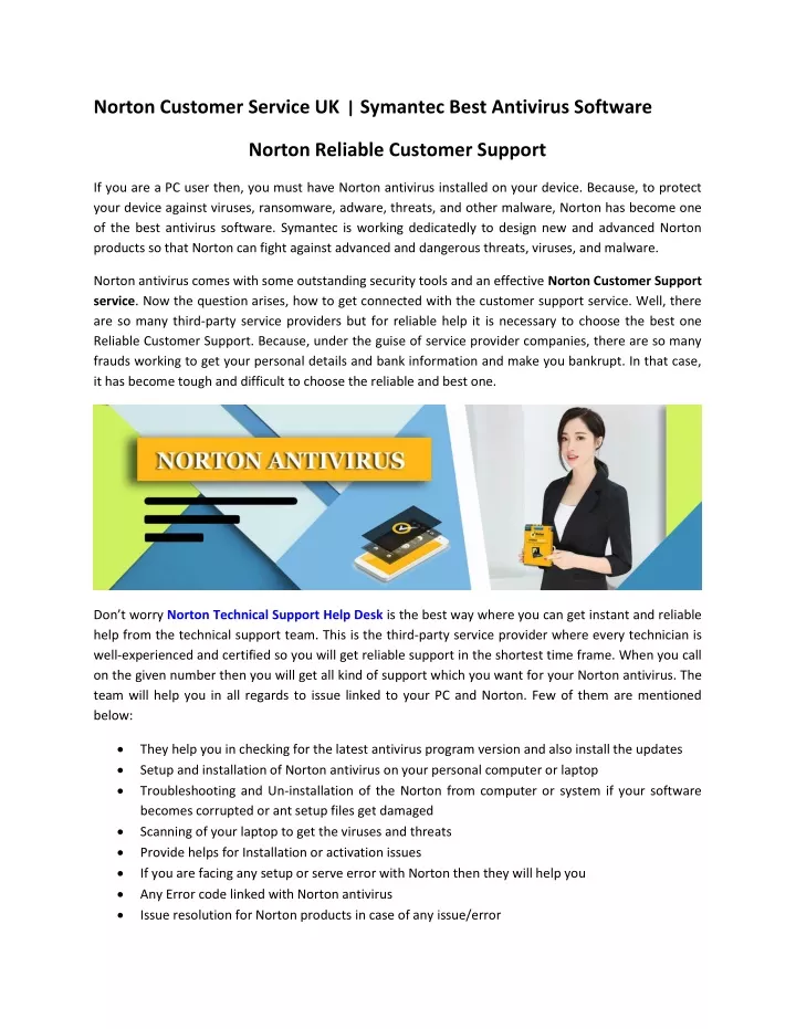 norton customer service uk symantec best