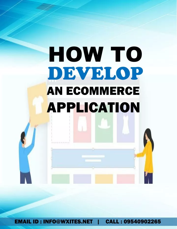 how to develop an ecommerce application