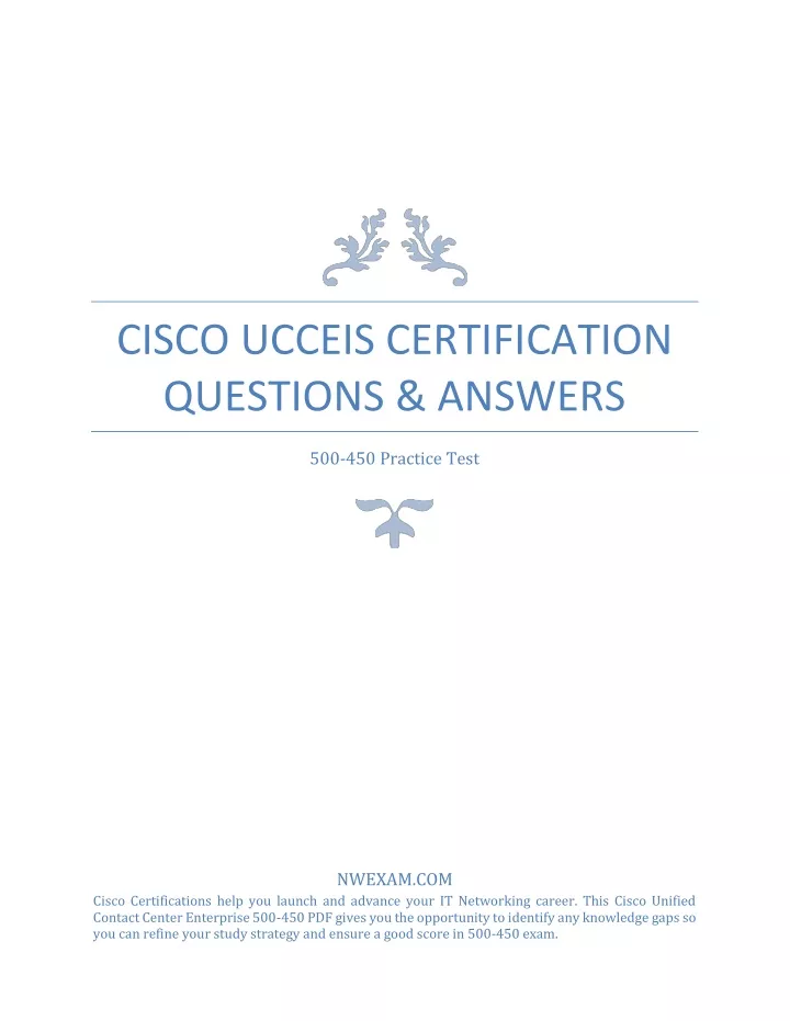 cisco ucceis certification questions answers