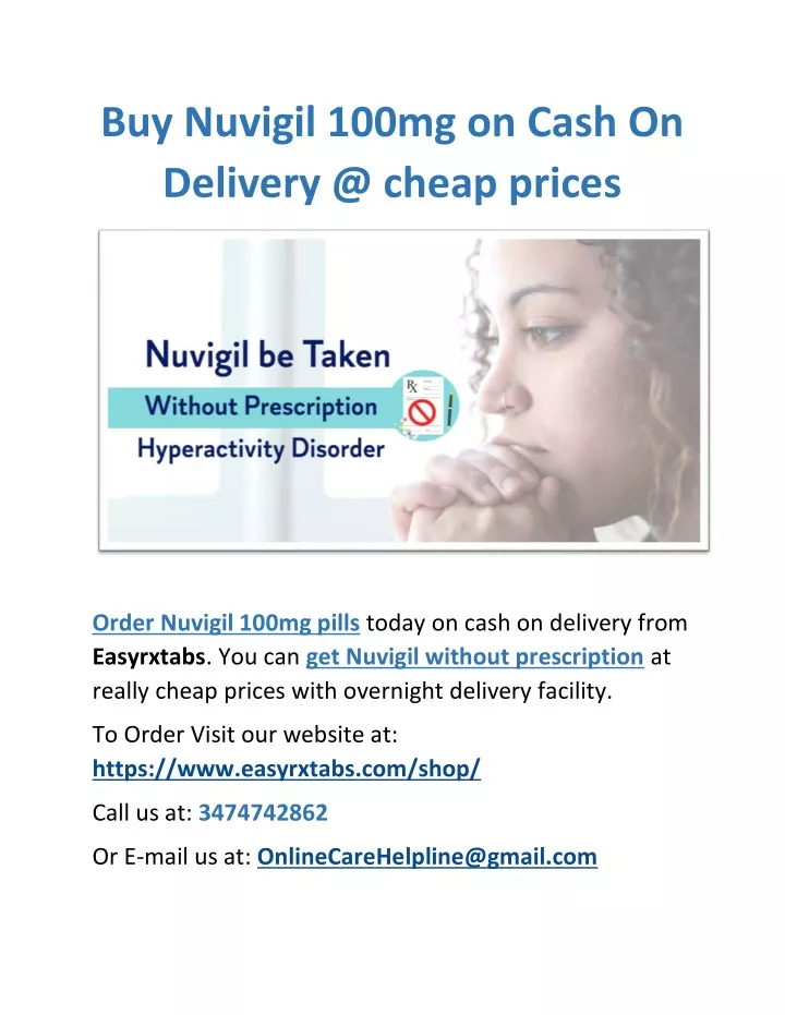 buy nuvigil 100mg on cash on delivery @ cheap