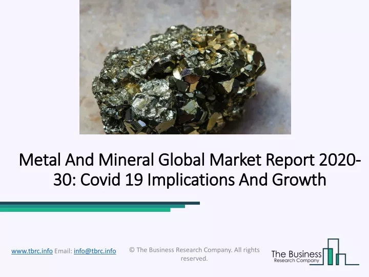 metal and metal and mineral global mineral global