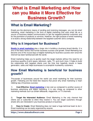 what is email marketing and how can you make