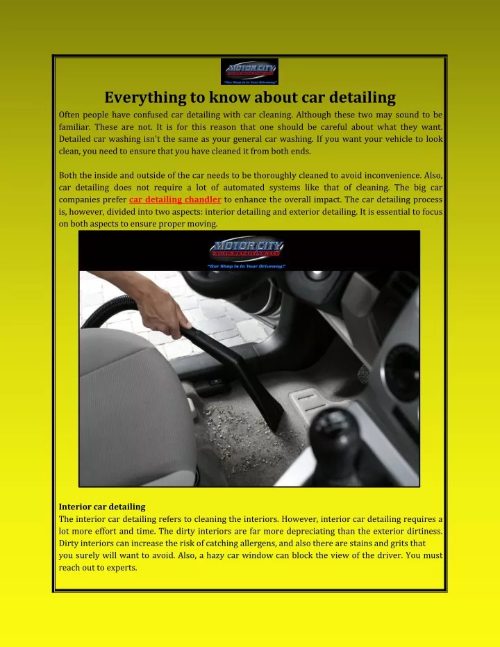 everything to know about car detailing often