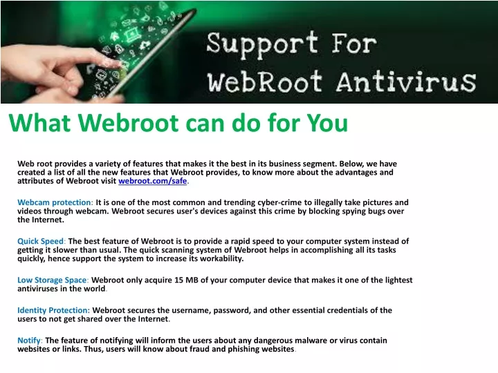 what webroot can do for you