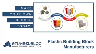 Plastic Building Block Manufacturers