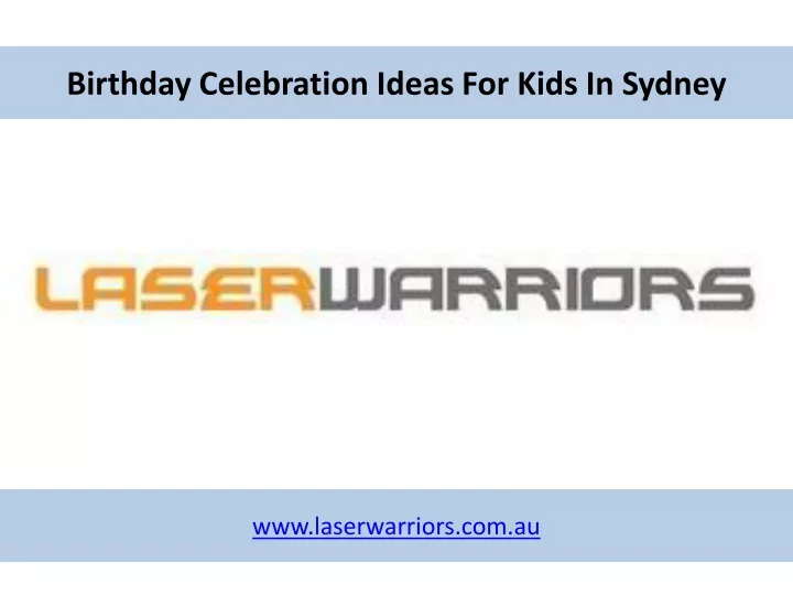 birthday celebration ideas for kids in sydney