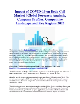 Impact of COVID-19 on Body Coil Market 2015-2017