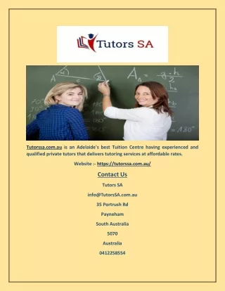 tutorssa com au is an adelaide s best tuition
