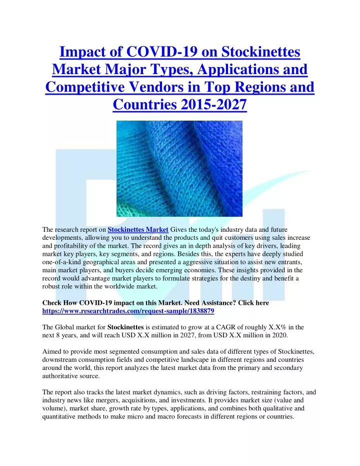 impact of covid 19 on stockinettes market major