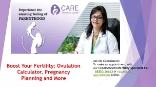 Boost Your Fertility: Ovulation Calculator, Pregnancy Planning and More