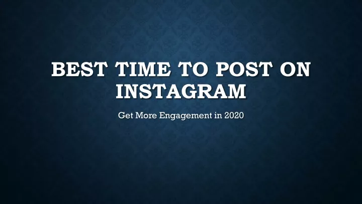 best time to post on instagram