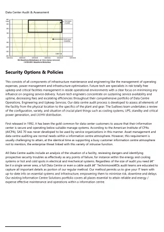 data center audit assessment