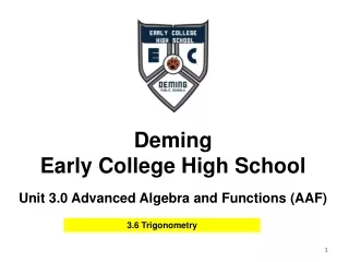 deming early college high school unit 3 0 advanced algebra and functions aaf