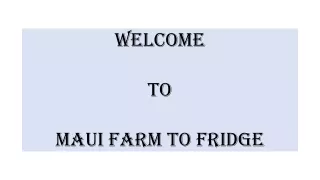 welcome