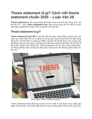 thesis statement l g c ch vi t thesis statement