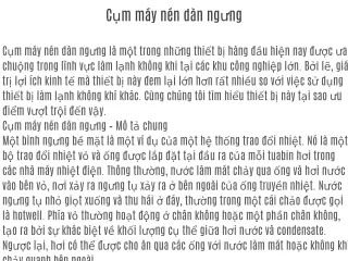 Cụm máy nén dàn ngưng Tecumseh-Emerson-Bitzer