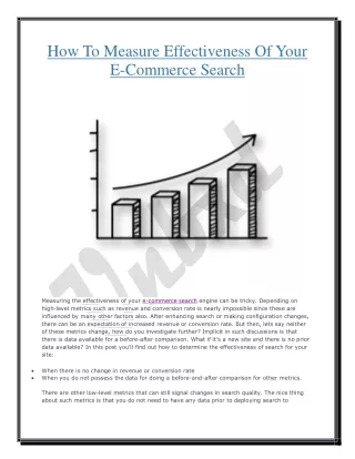 How To Measure Effectiveness Of Your E-Commerce Search