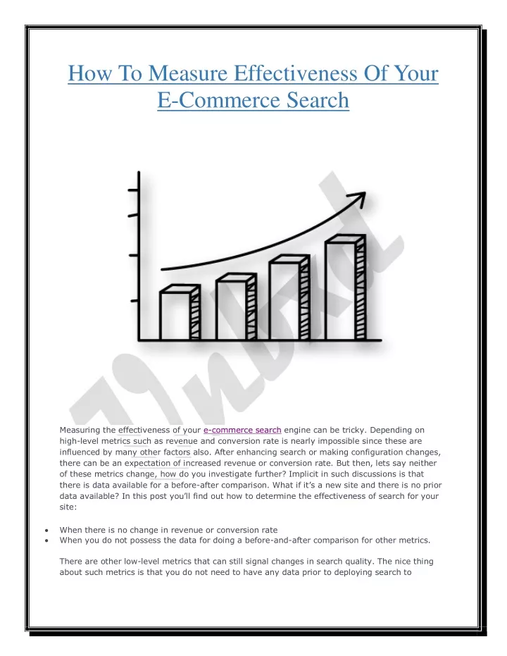 how to measure effectiveness of your e commerce