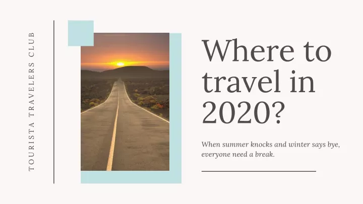 where to travel in 2020
