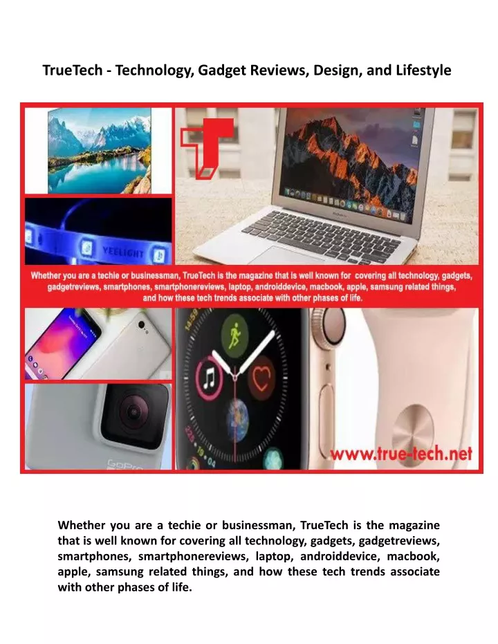 truetech technology gadget reviews design