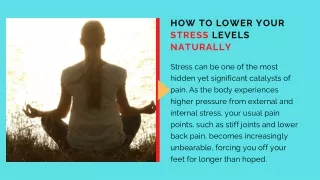 How to Lower your stress levels naturally