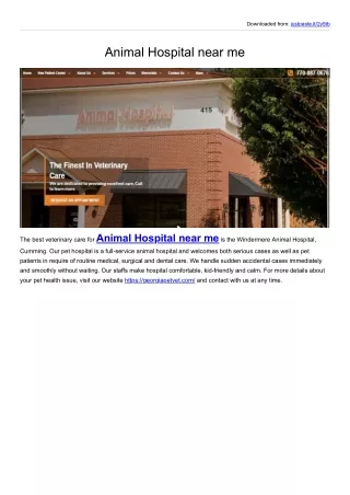 Animal Hospital Cumming